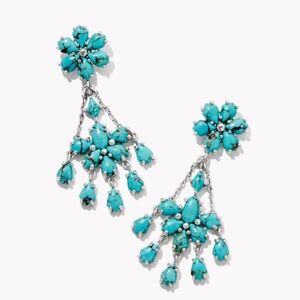 Kendra Scott Yellow Rose Laurel StatementTurquoise Earrings